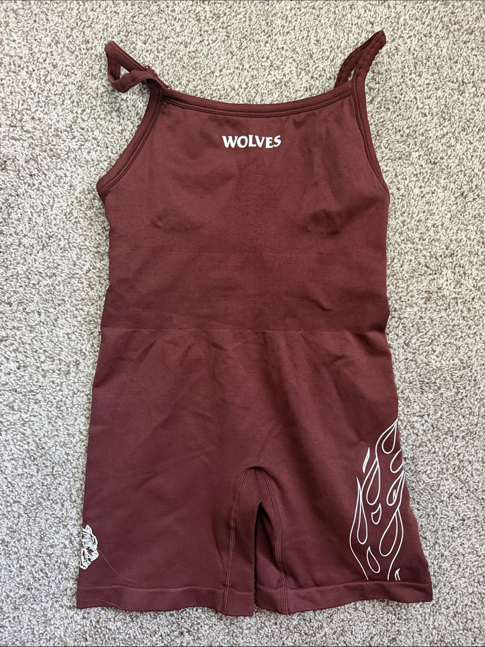Women’s Maroon Darc Sport One-Piece Romper wolves